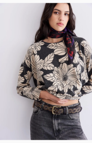 SWEATER CYMADE SOFT FLOWER RAPSODIA