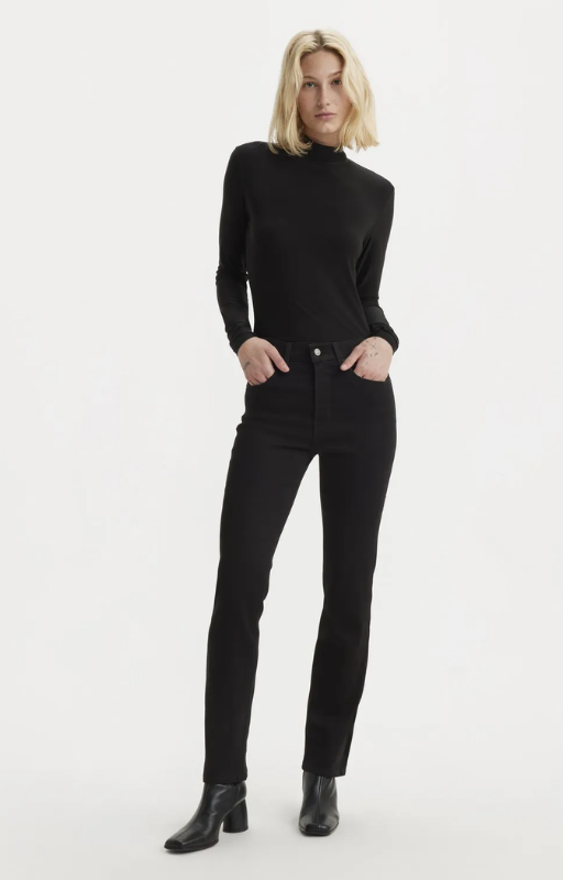 jean hi rise stright negro (1)