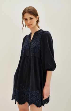 VESTIDO RITA TENCEL FLOWERS RAPSODIA