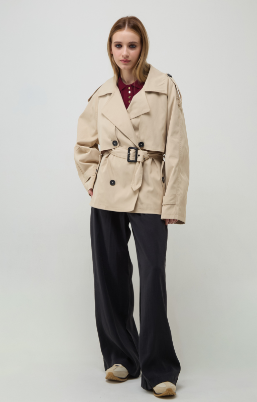 Piloto trench corto Samanta beige 927 (1)