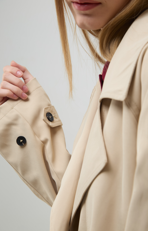 Piloto trench corto Samanta beige 927 (2)
