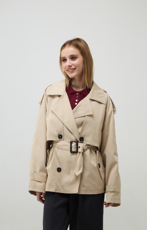 Piloto trench corto Samanta beige 927 (3)