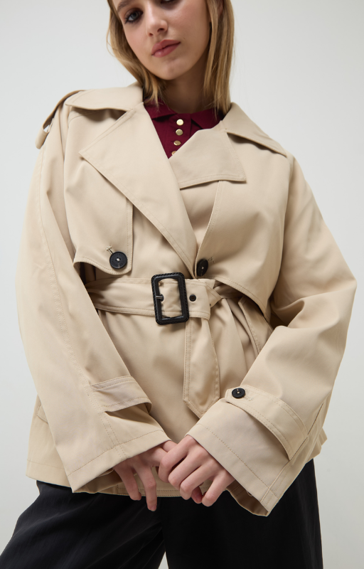 Piloto trench corto Samanta beige 927 (4)