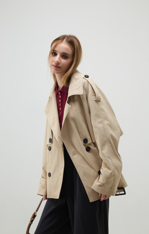 Piloto trench corto Samanta beige 927 (5)