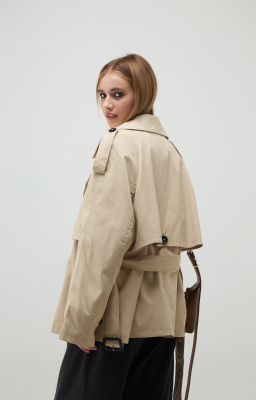 Piloto trench corto Samanta beige 927 (6)
